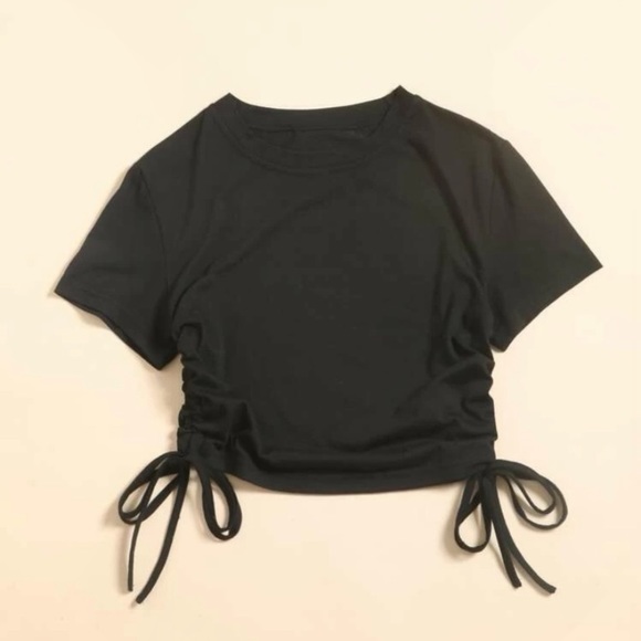 Drawstring Side Solid Tee Bundle - Picture 5 of 7
